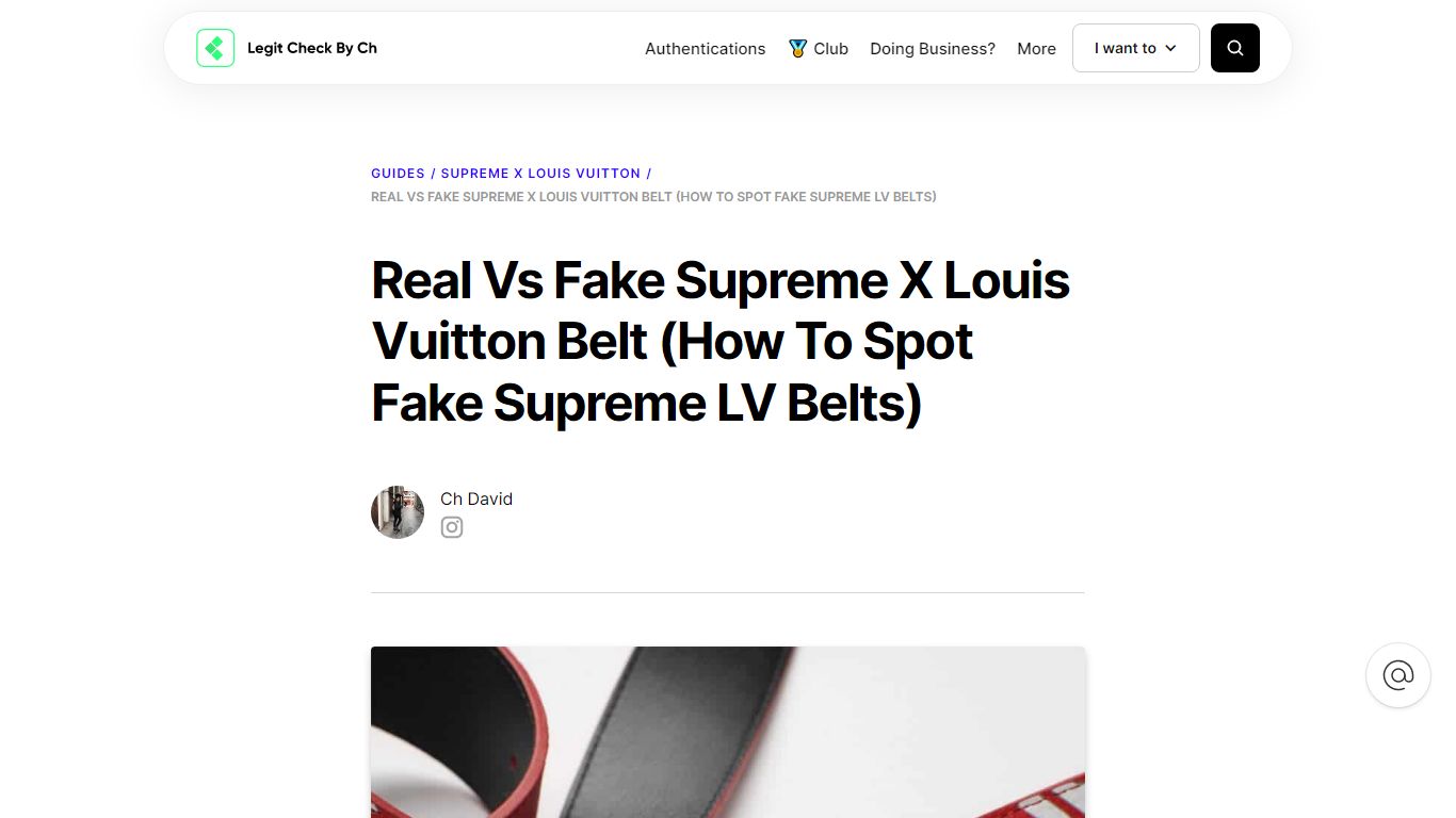Real Vs Fake Supreme X Louis Vuitton Belt (How To Spot Fake Supreme LV ...
